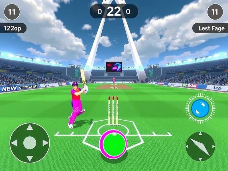 VR Cricket Intense Clash batting interface
