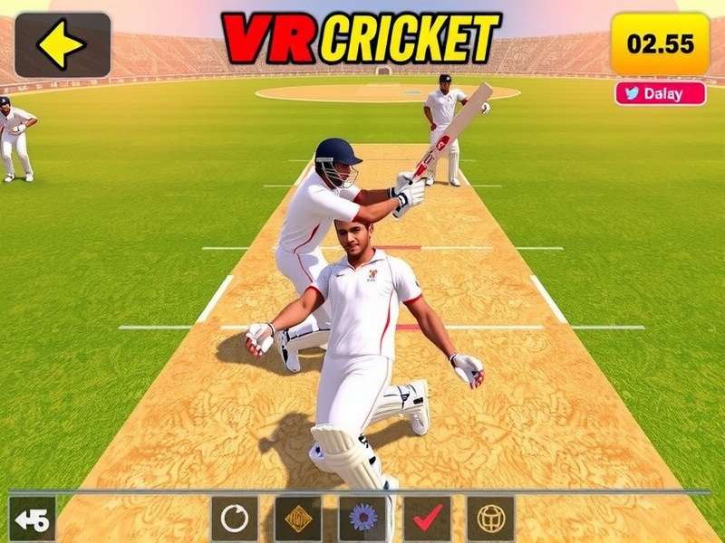 VR Cricket Intense Clash multiplayer match